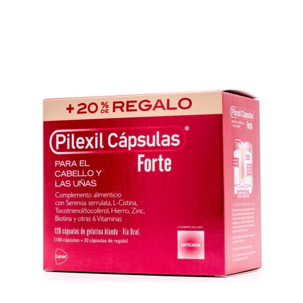 PILEXIL CAPSULAS FORTE + 20% DE REGALO 100+20 CAPSULAS