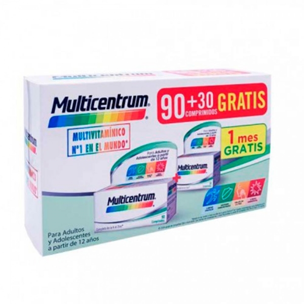 MULTICENTRUM PACK 90+30 COMPRIMIDOS GRATIS