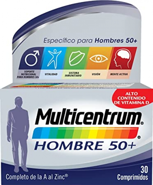 MULTICENTRUM HOMBRE SELECT +50 30 COMPRIMIDOS