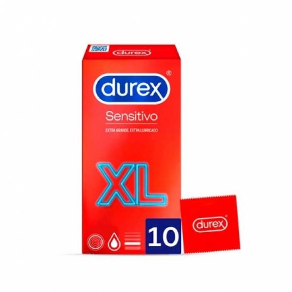 DUREX SENSITIVO XL 10 PRESERVATIVO