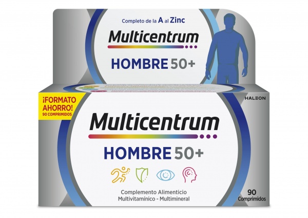 MULTICENTRUM HOMBRE SELECT +50 90 COMPRIMIDOS